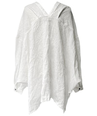 2401-SH12 Linen Kimono Shirt White