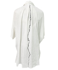 2501-SH02 Crepe Rayon Lazy Shirt 05 White