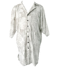 2401-SH02 Magnolia Crepe Rayon Lazy Shirt White