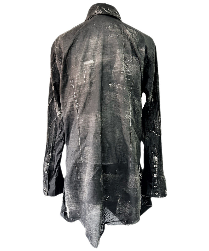 2402-SH07 Discharged Layered Shirt