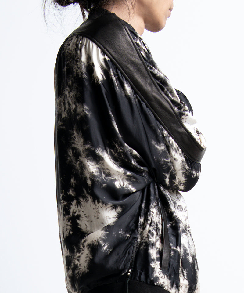 2401-JK06 Viscose Tie Dye Dolman JKT