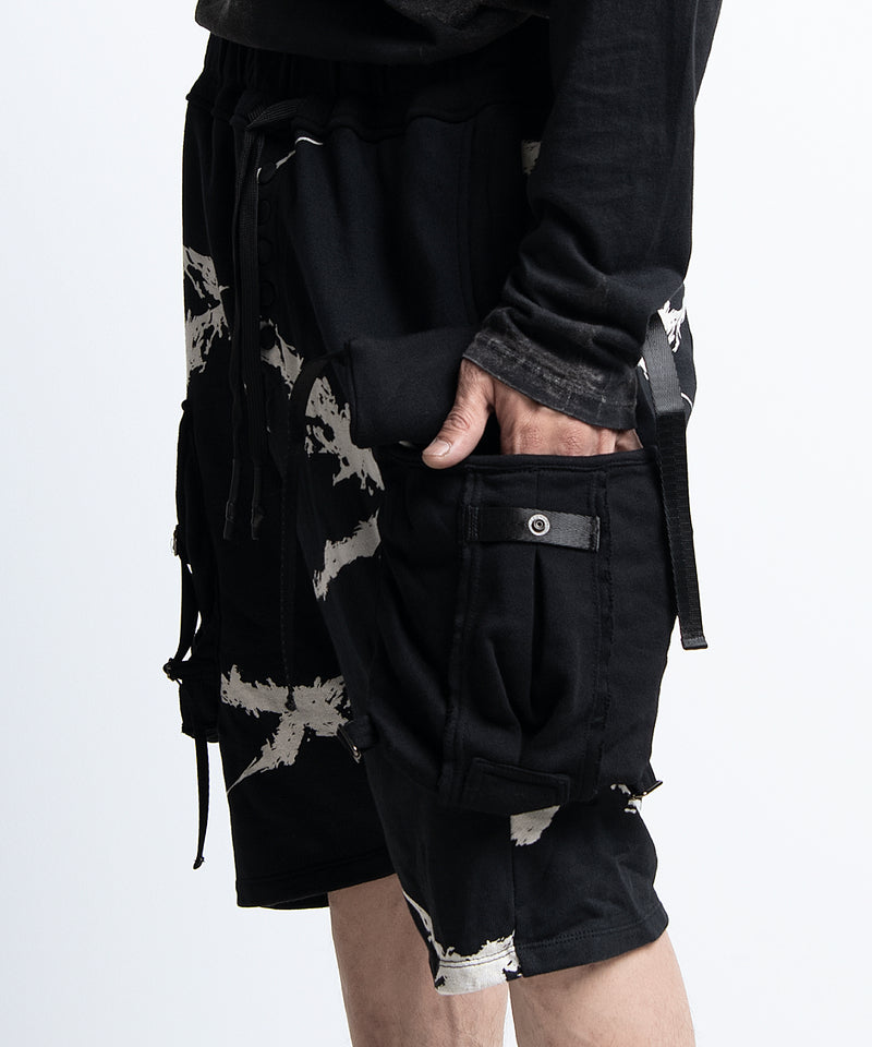 2402-PT08 Sweat Cotton Cross Shorts