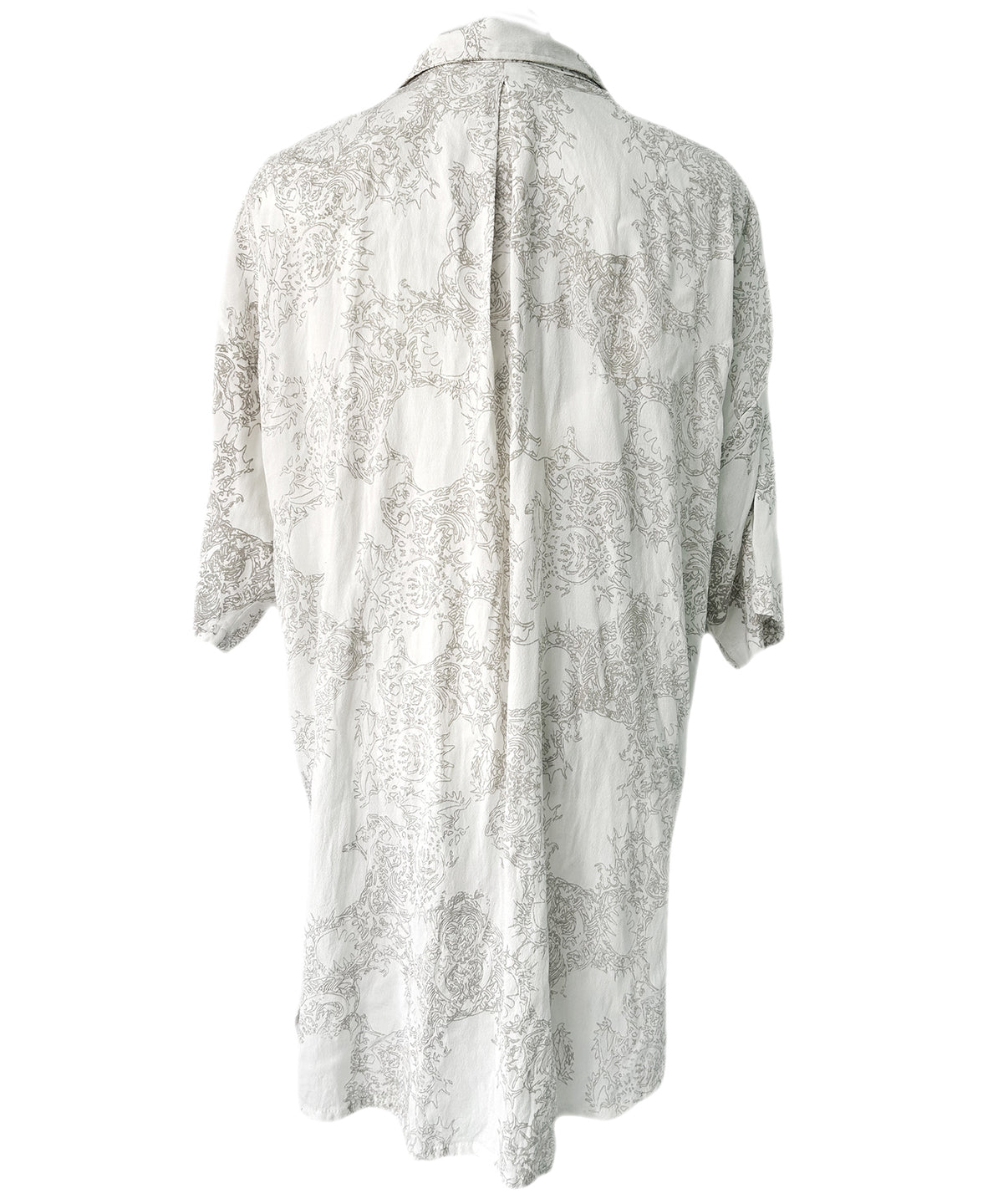 2401-SH02 Magnolia Crepe Rayon Lazy Shirt White