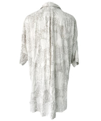 2401-SH02 Magnolia Crepe Rayon Lazy Shirt White