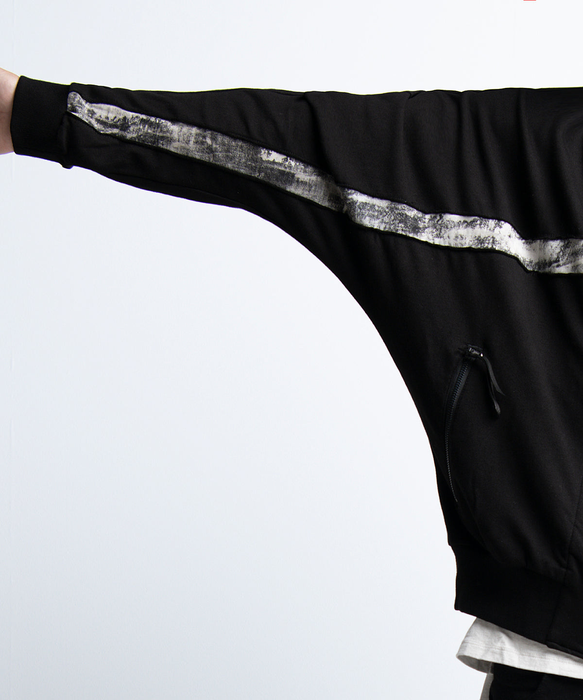 2401-TP04 Back Cross Short Parka Black