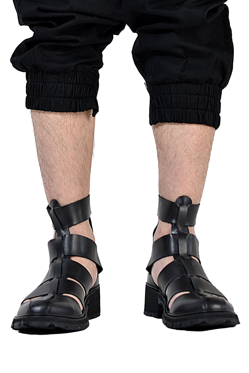 1801-BO02 Black Metal Sandal 08