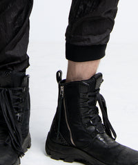 2401-PT10 Parachute Triangle Pants Black