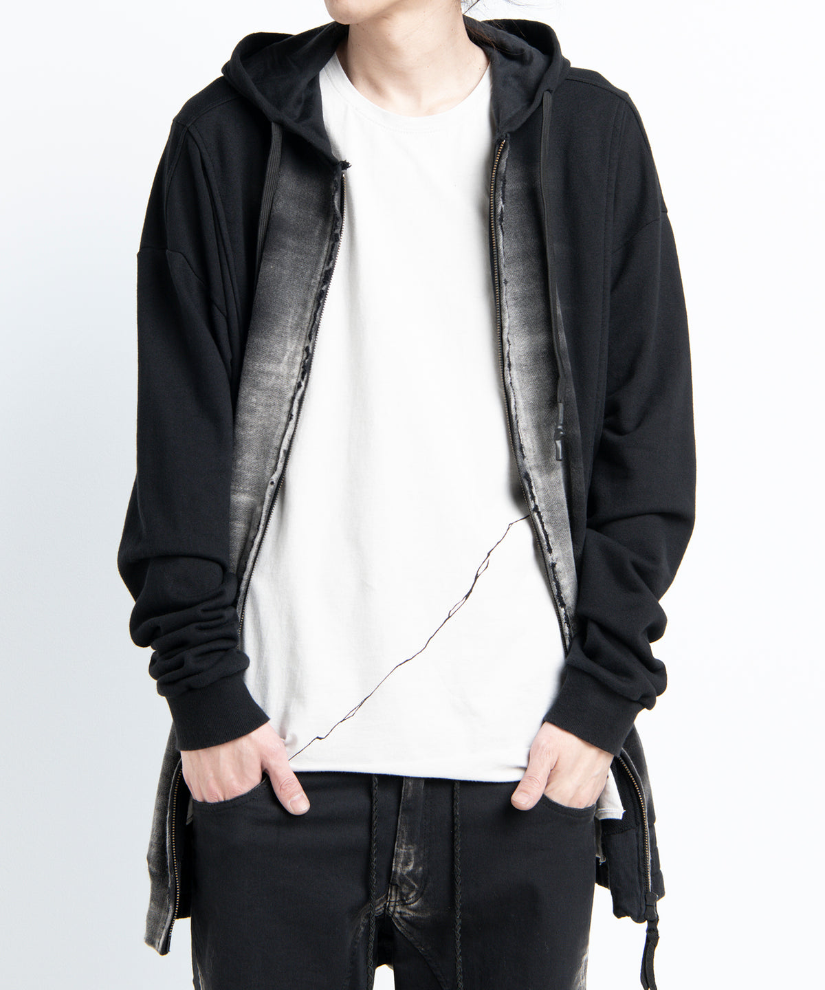 2501-TP05 Black Shadow Long Parka