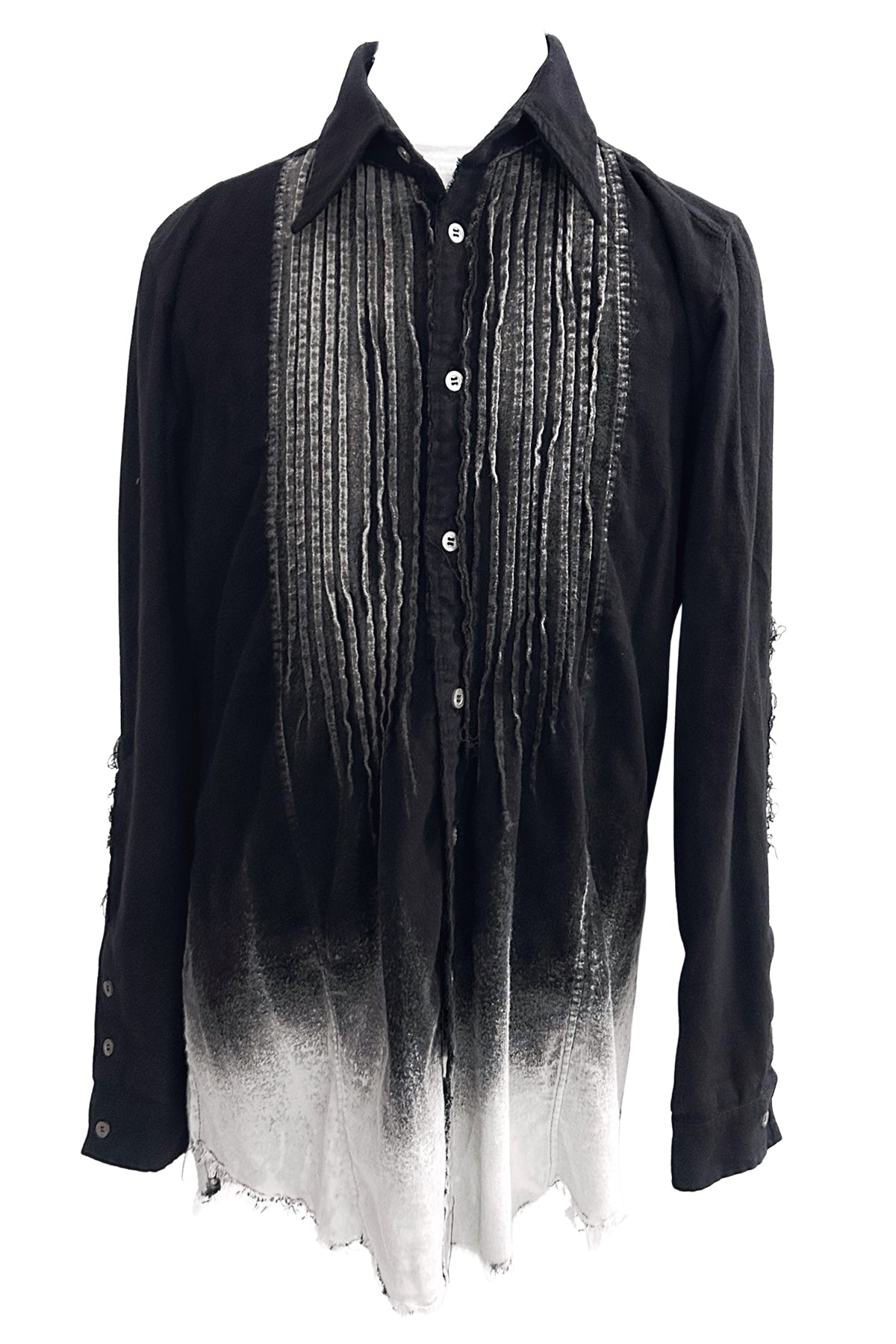 2502-SH04 White Flame Layered Flannel Shirt