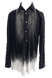 2502-SH04 White Flame Layered Flannel Shirt