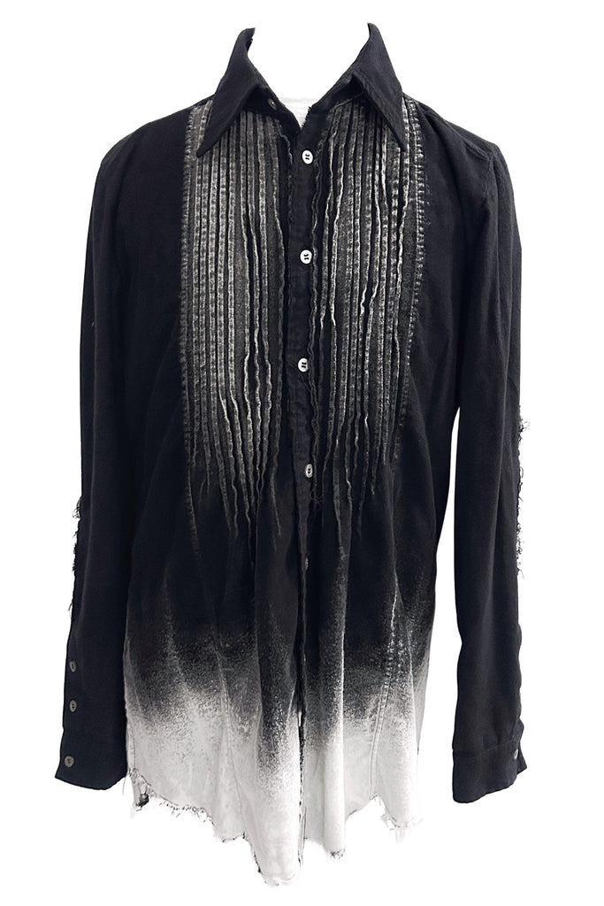 2502-SH04 White Flame Layered Flannel Shirt