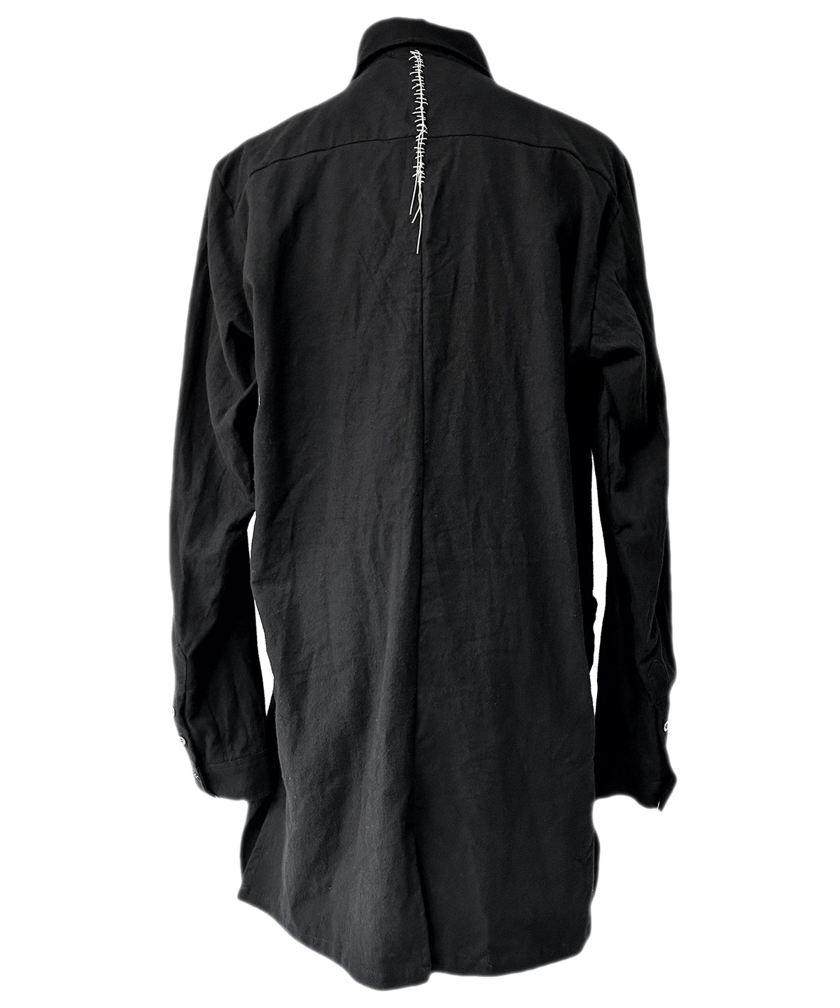 2402-SH06 Hand Stitch Flannel Long Shirt