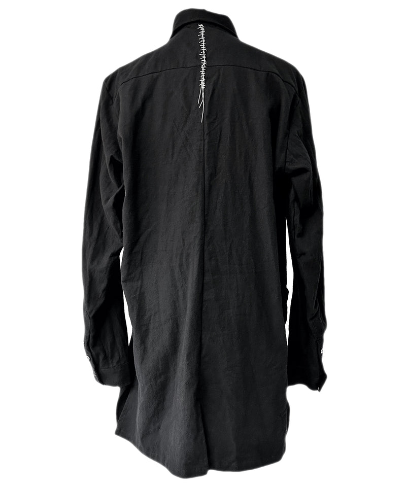 2402-SH06 Hand Stitch Flannel Long Shirt