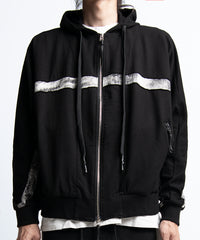 2401-TP04 Back Cross Short Parka Black