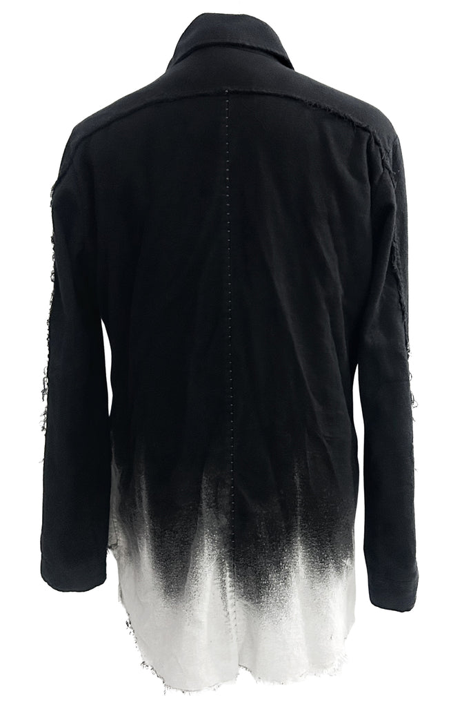 2502-SH04 White Flame Layered Flannel Shirt