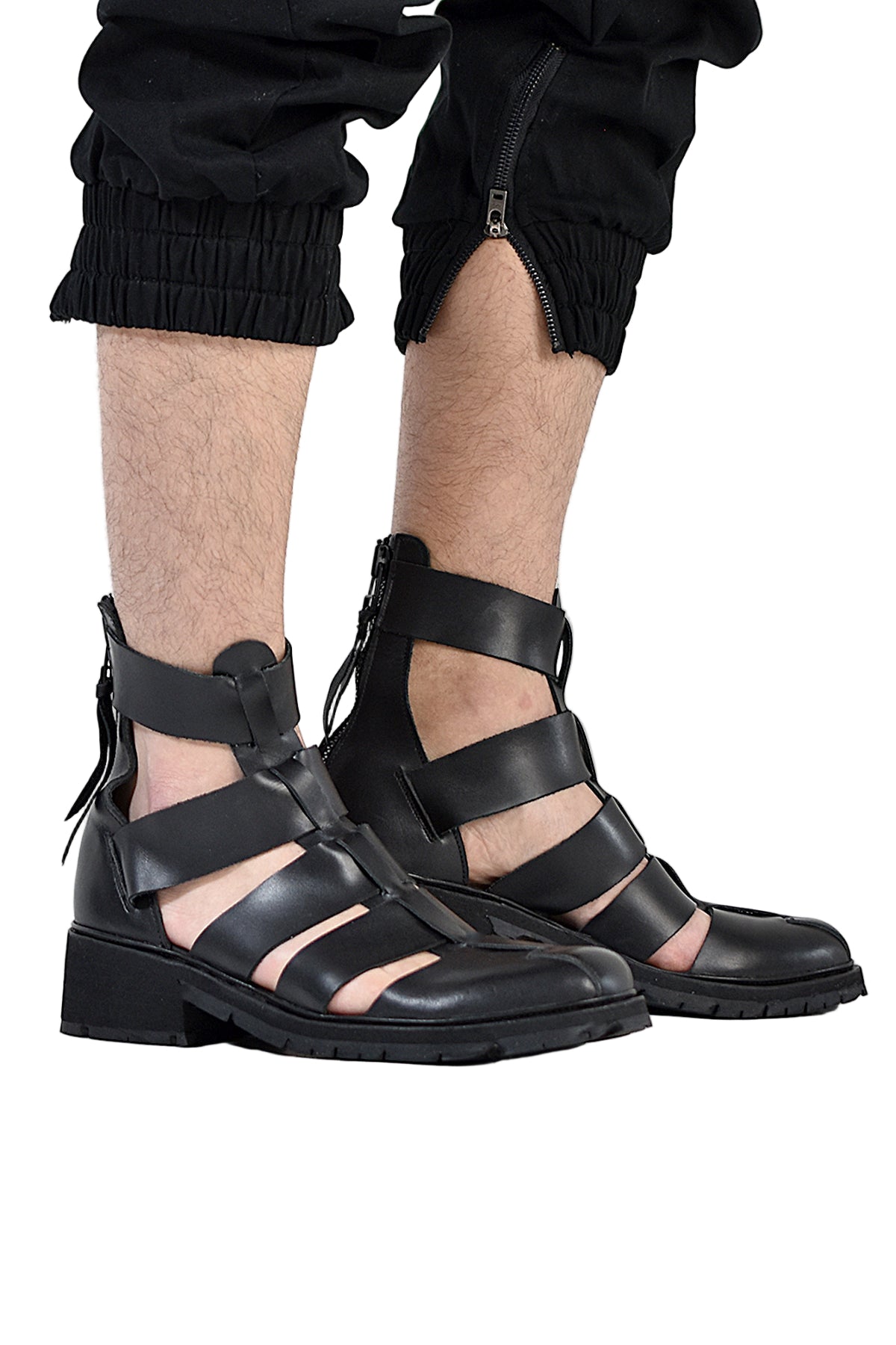 1801-BO02 Black Metal Sandal 08