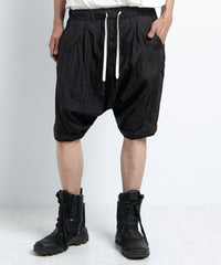 2401-PT11 Parachute Lazy Shorts Black