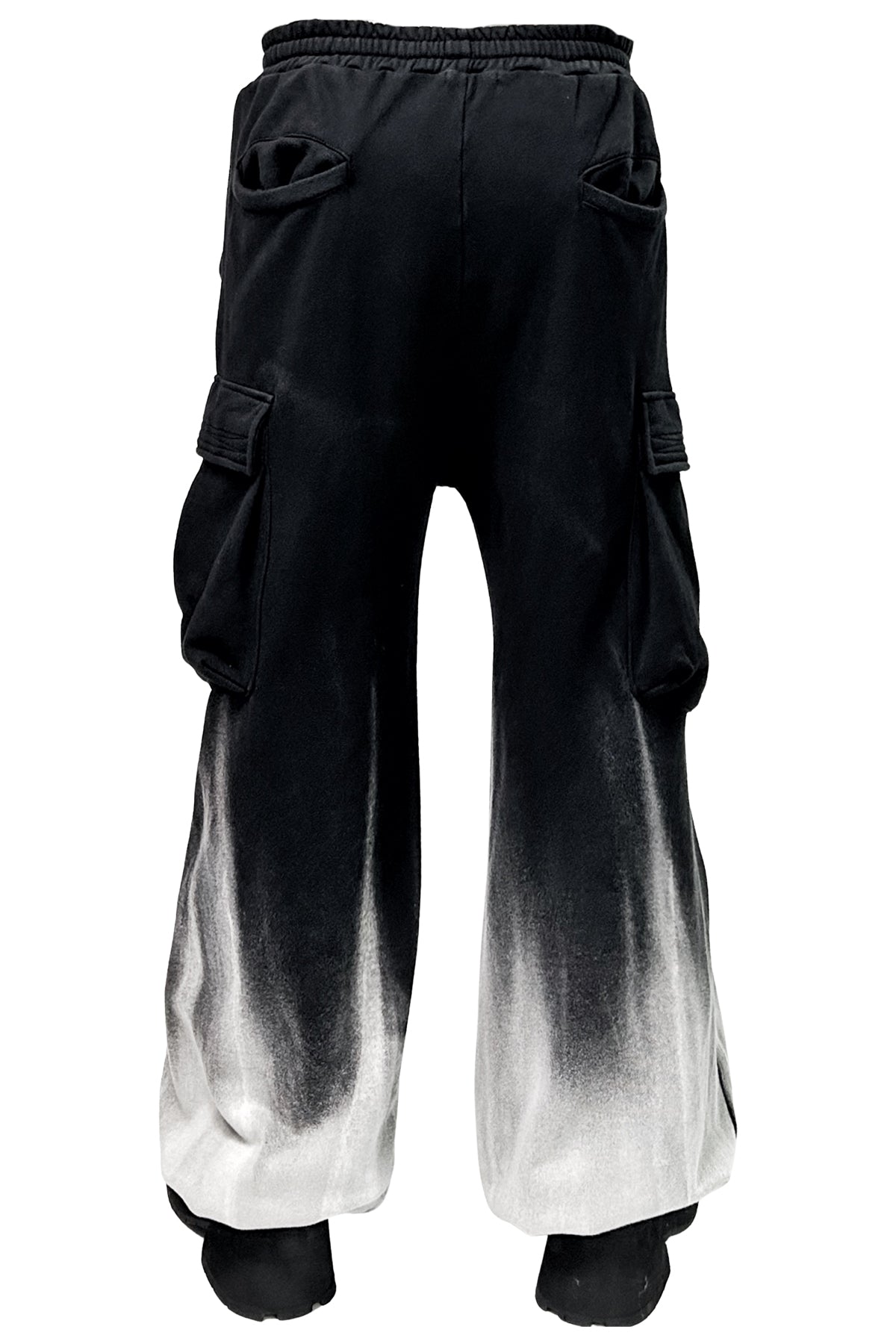 2502-PT09 White Flame Wide Sweat Pants