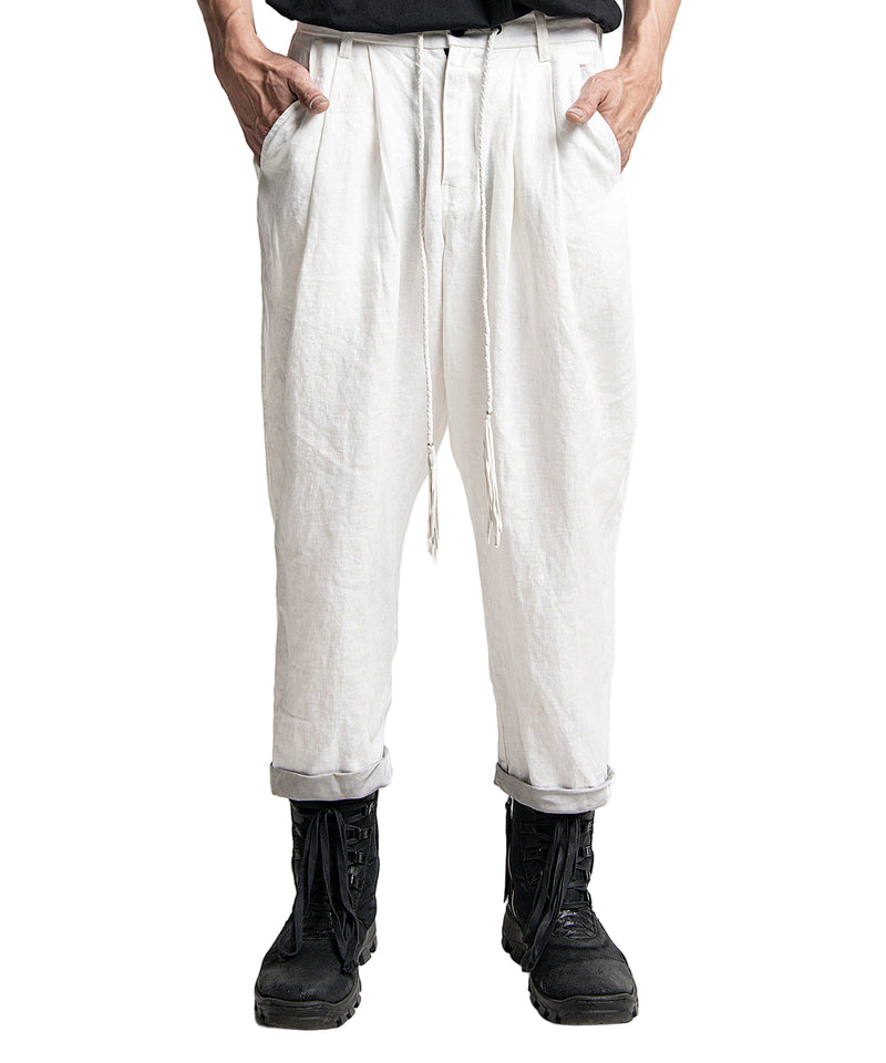 2401-PT03 Linen Layered Pants 05 White