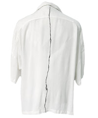 2501-SH07 Crepe Rayon Crack Shirt 05 White