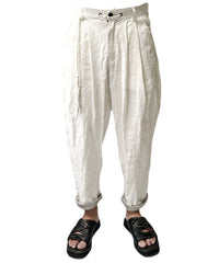 2401-PT03 Linen Layered Pants 05 White