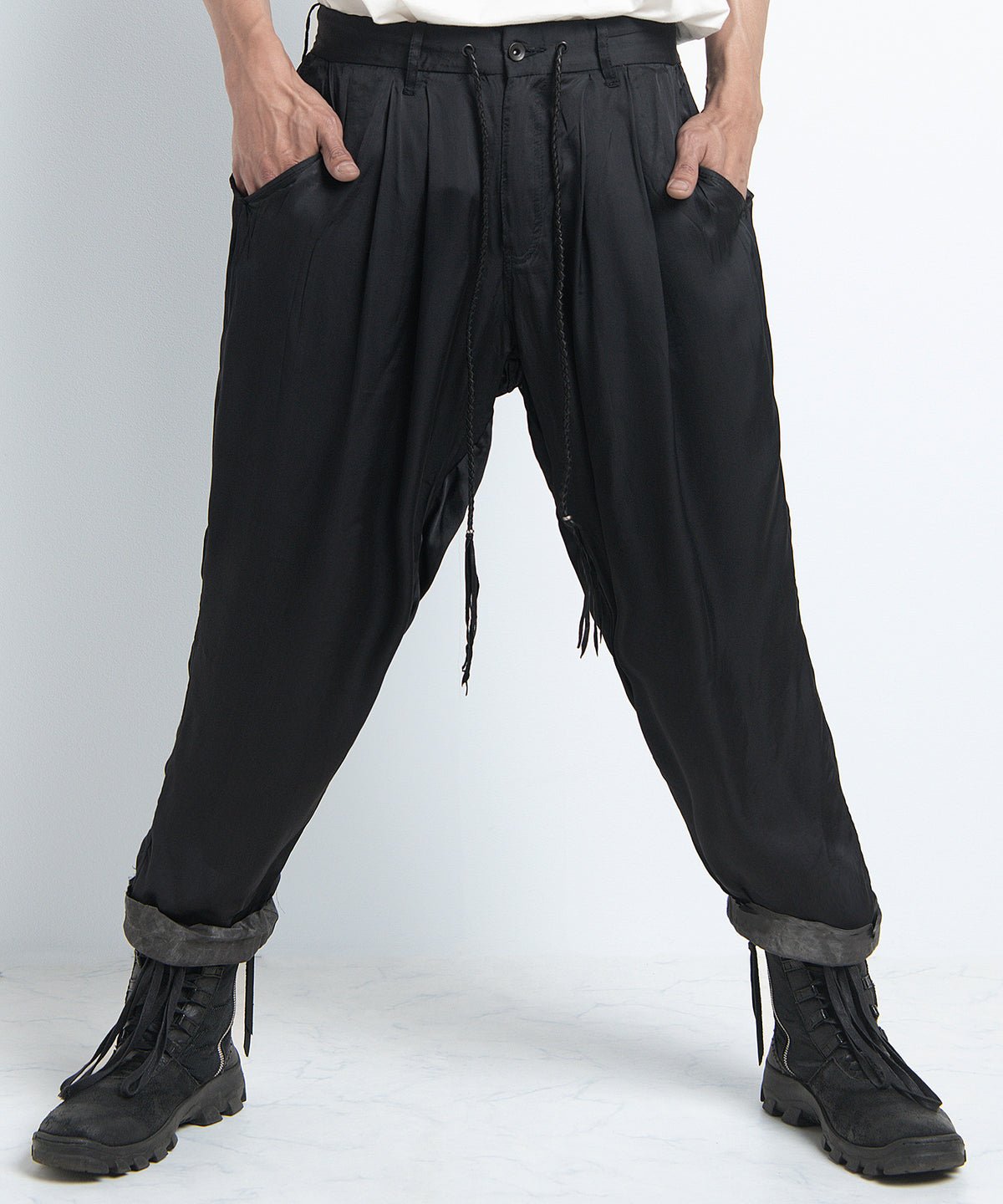 2401-PT07 Viscose Layered Pants
