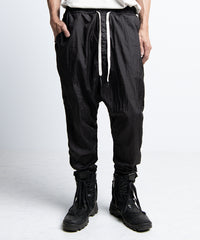 2401-PT10 Parachute Triangle Pants Black