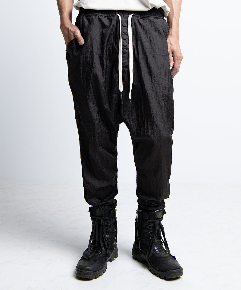 2401-PT10 Parachute Triangle Pants Black