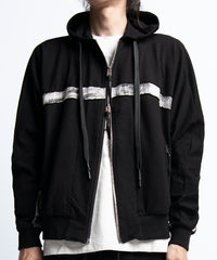 2401-TP04 Back Cross Short Parka Black