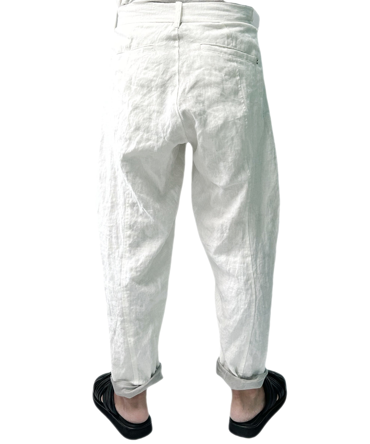 2401-PT03 Linen Layered Pants 05 White