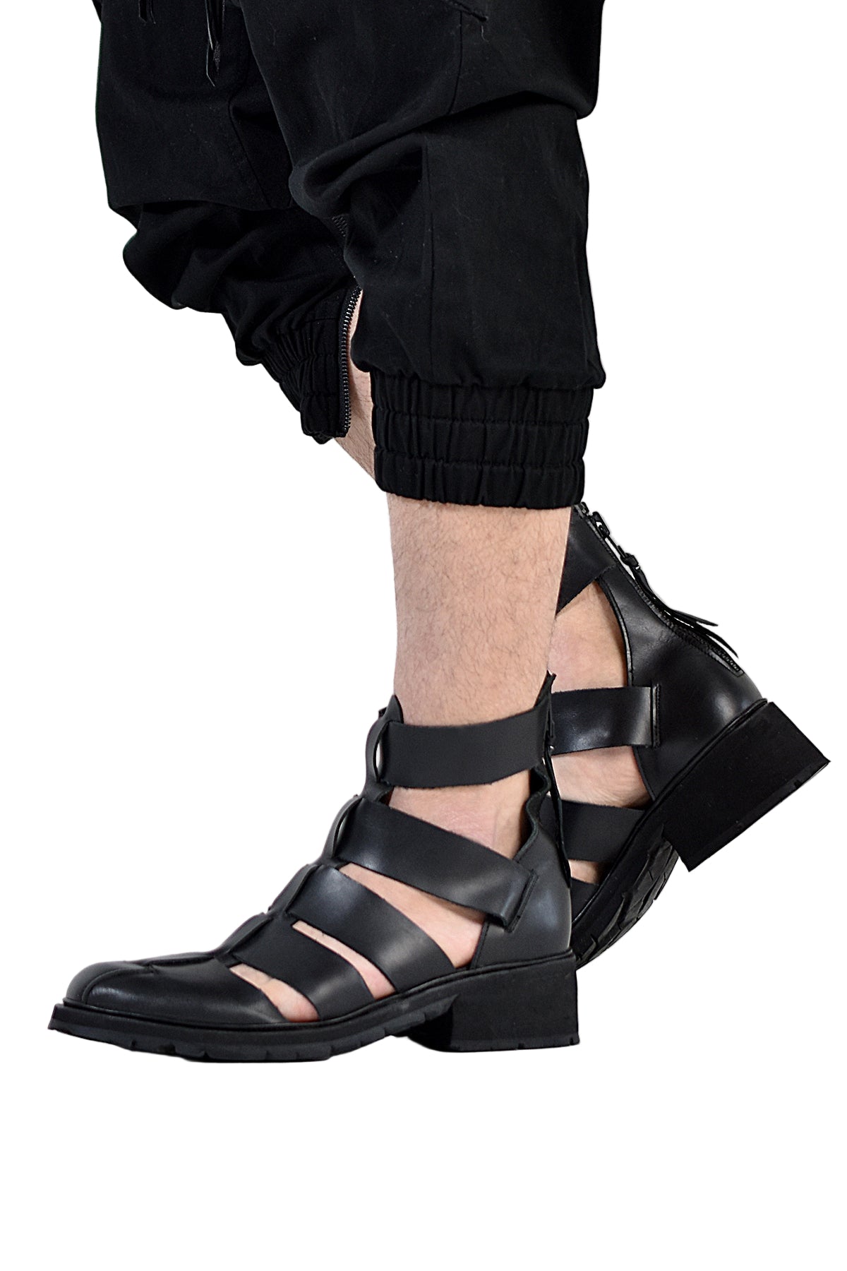 1801-BO02 Black Metal Sandal 08
