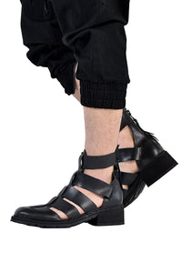 1801-BO02 Black Metal Sandal 08