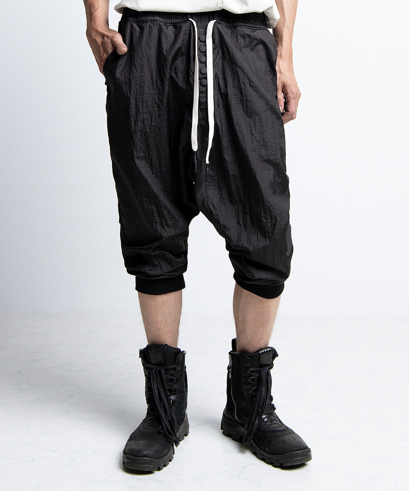 2401-PT10 Parachute Triangle Pants Black