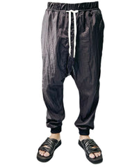 2401-PT10 Parachute Triangle Pants Black