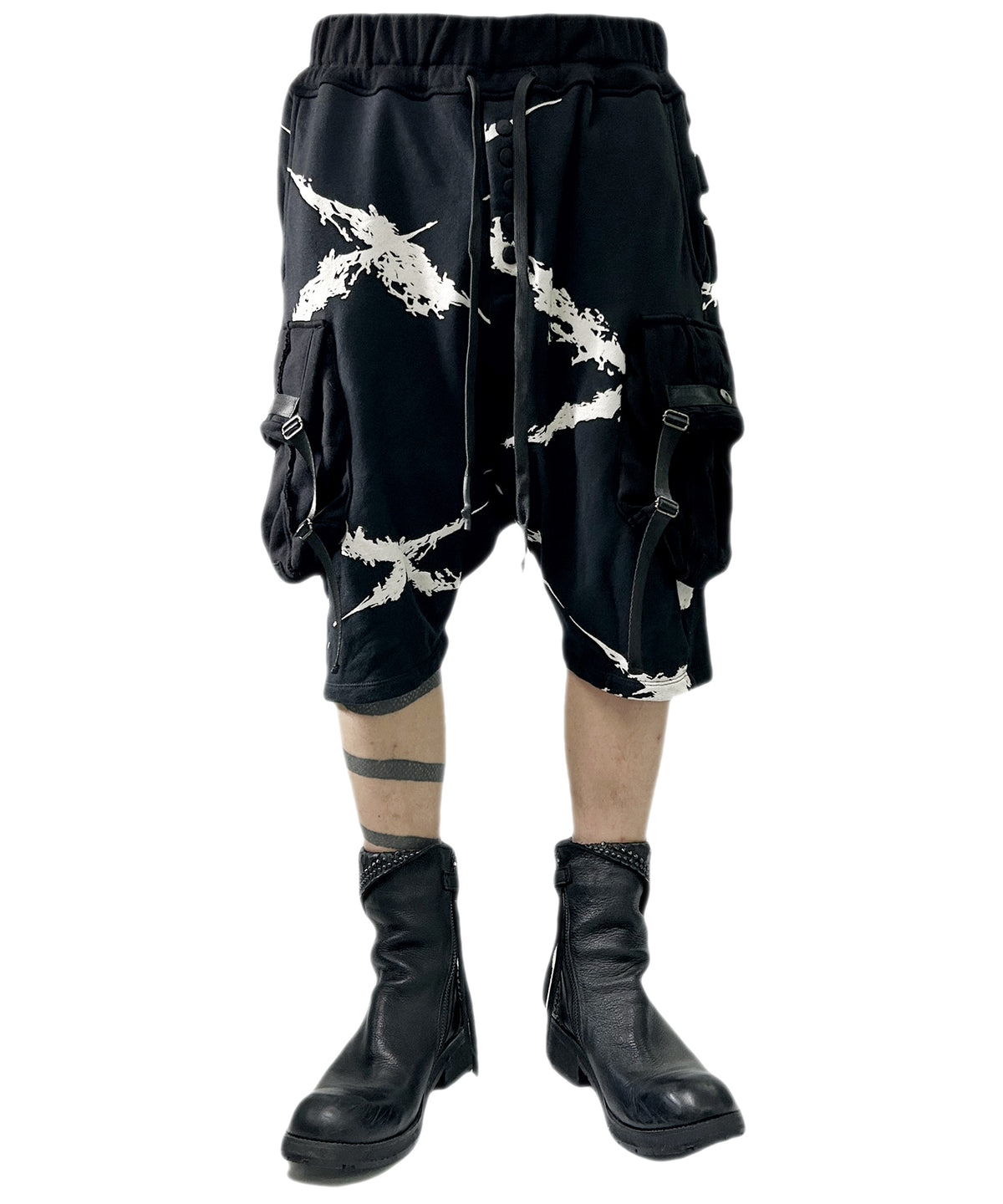 2402-PT08 Sweat Cotton Cross Shorts