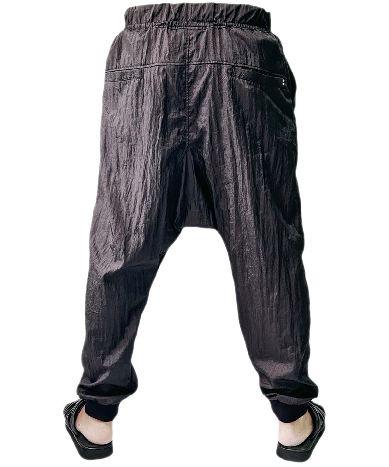 2401-PT10 Parachute Triangle Pants Black