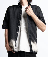 2401-SH06 Discharged Linen Slim Shirt