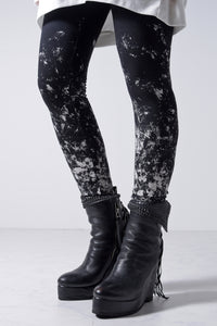 2202-PT07W Flake Discharged Leggings -Women's-