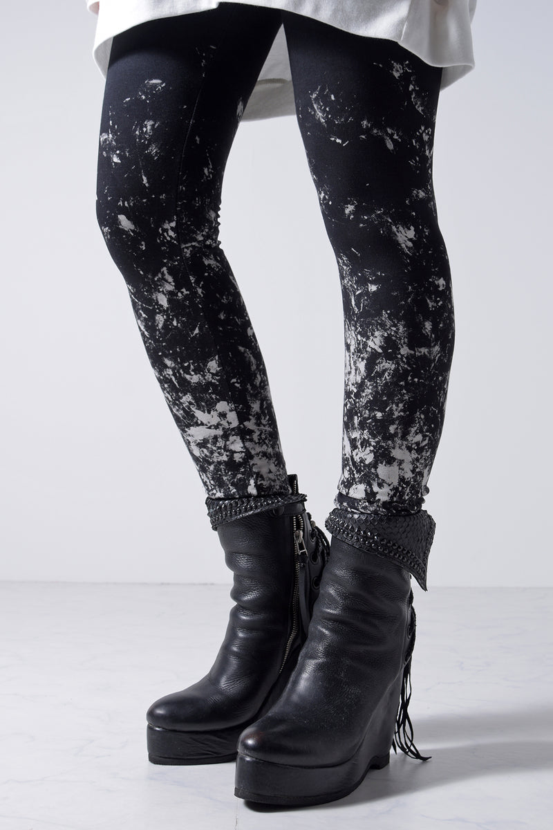 2202-PT07W Flake Discharged Leggings -Women's-