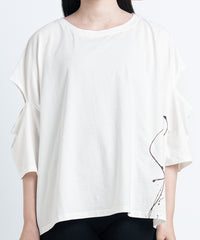 2401-CTL03 Open Sleeve Cut White