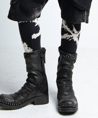 2402-PT12 Discharged Cross Leggings -Men's-