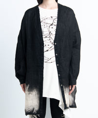 2401-SH11 Discharged Linen Kimono Shirt