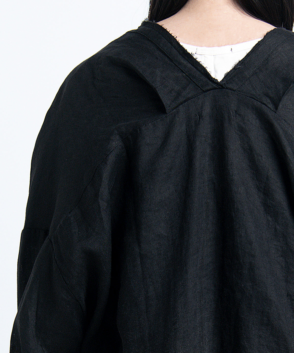 2401-SH11 Discharged Linen Kimono Shirt