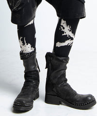 2402-PT12 Discharged Cross Leggings -Men's-