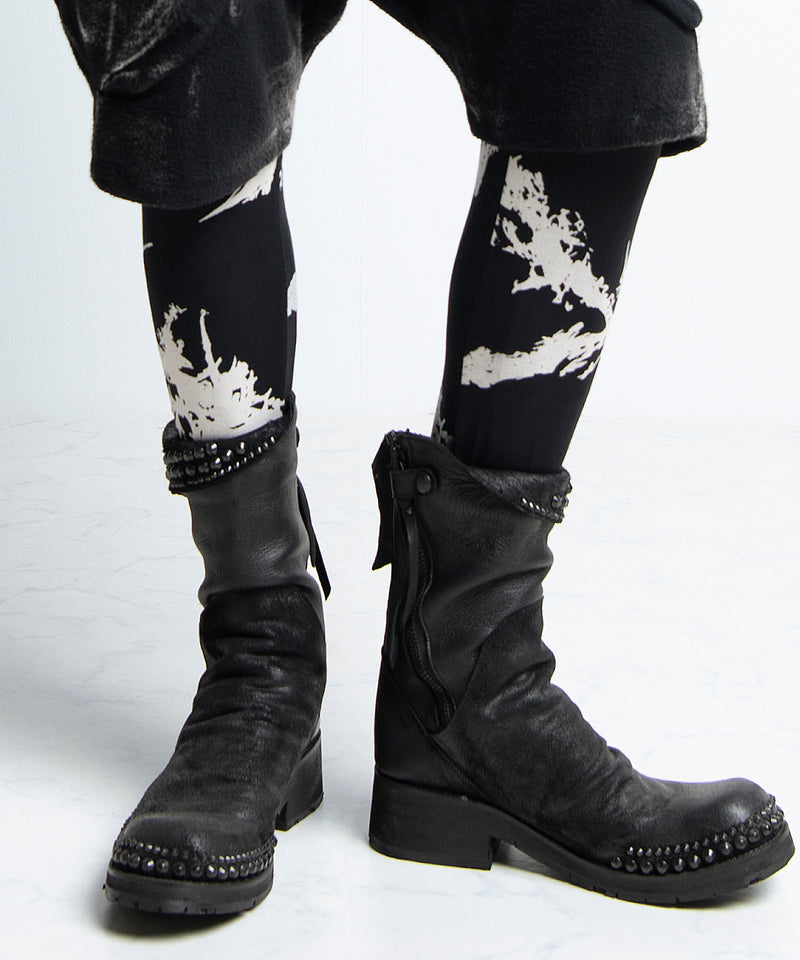 2402-PT12 Discharged Cross Leggings -Men's-