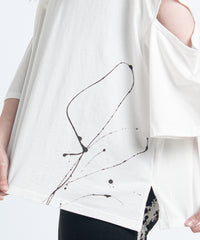 2401-CTL03 Open Sleeve Cut White