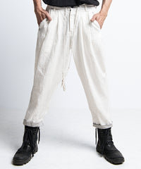 2401-PT03 Linen Layered Pants 05 White