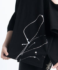 2401-CTL03 Open Sleeve Cut Black