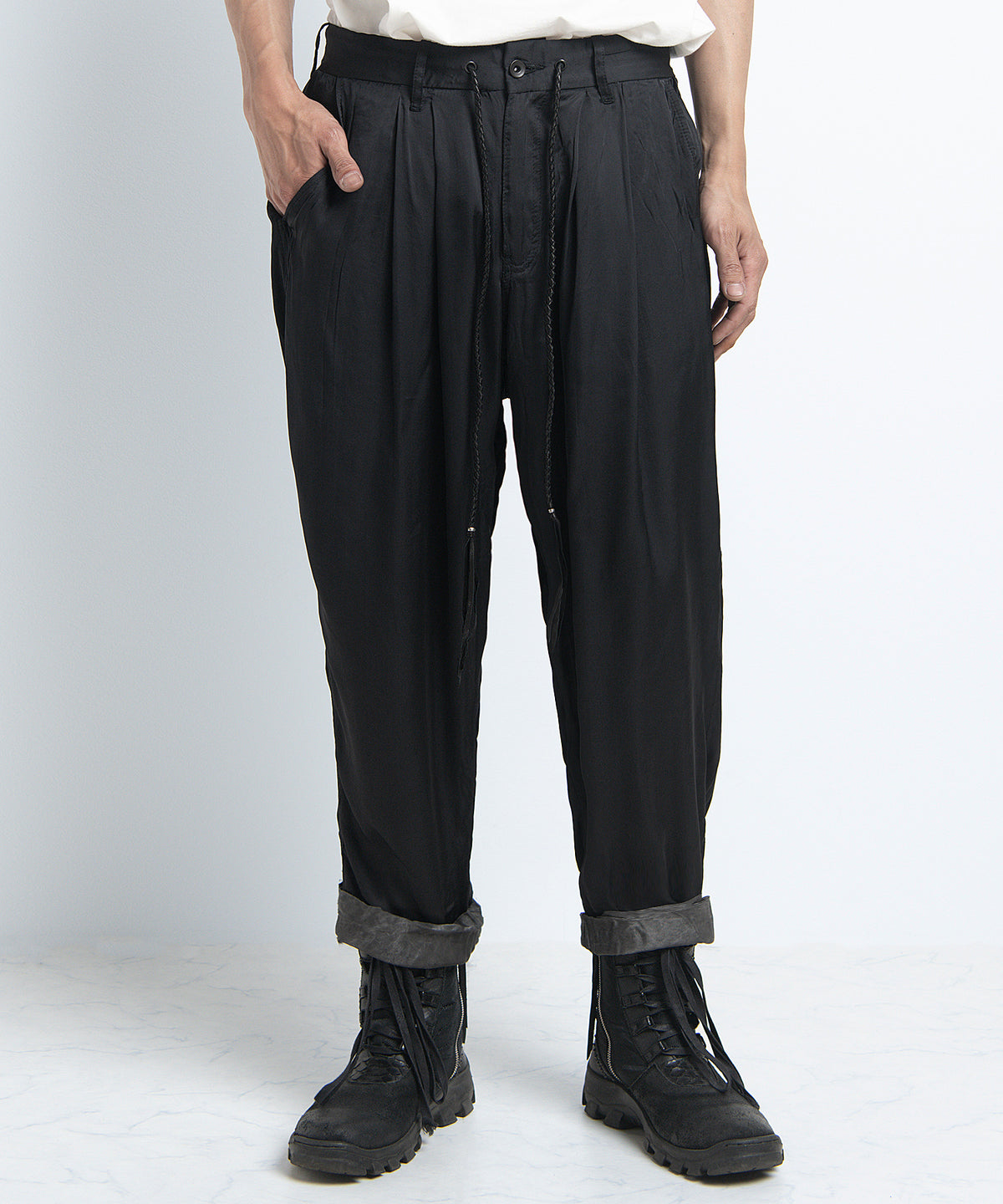 2401-PT07 Viscose Layered Pants