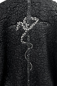 2502-JK06 Serpent Cross Coating Boa Jacket